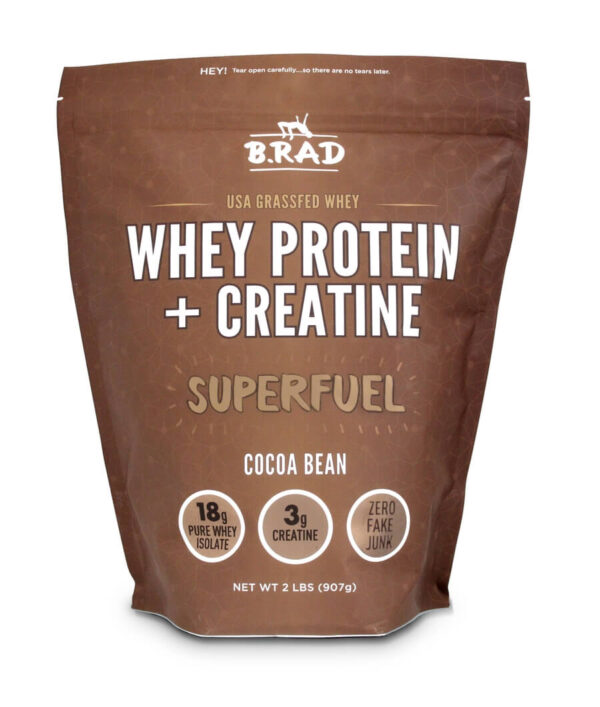 Brad's Whey Protein + Creatine in cocoa bean