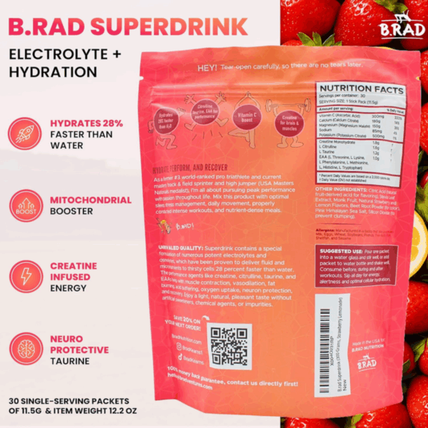 B.rad Superdrink -The Ultimate Electrolyte and Hydration Beverage - Image 2